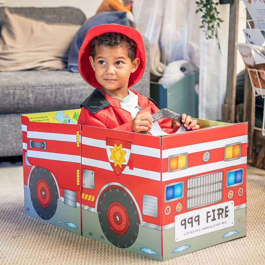 Convertible Fire Engine Converts To A Playmat And Fire Engine