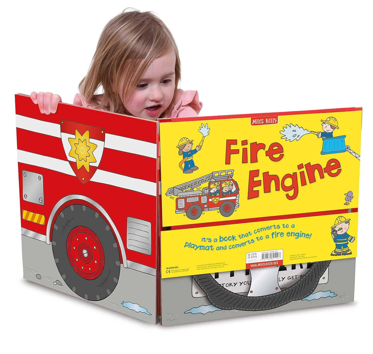 Convertible Fire Engine Converts To A Playmat And Fire Engine