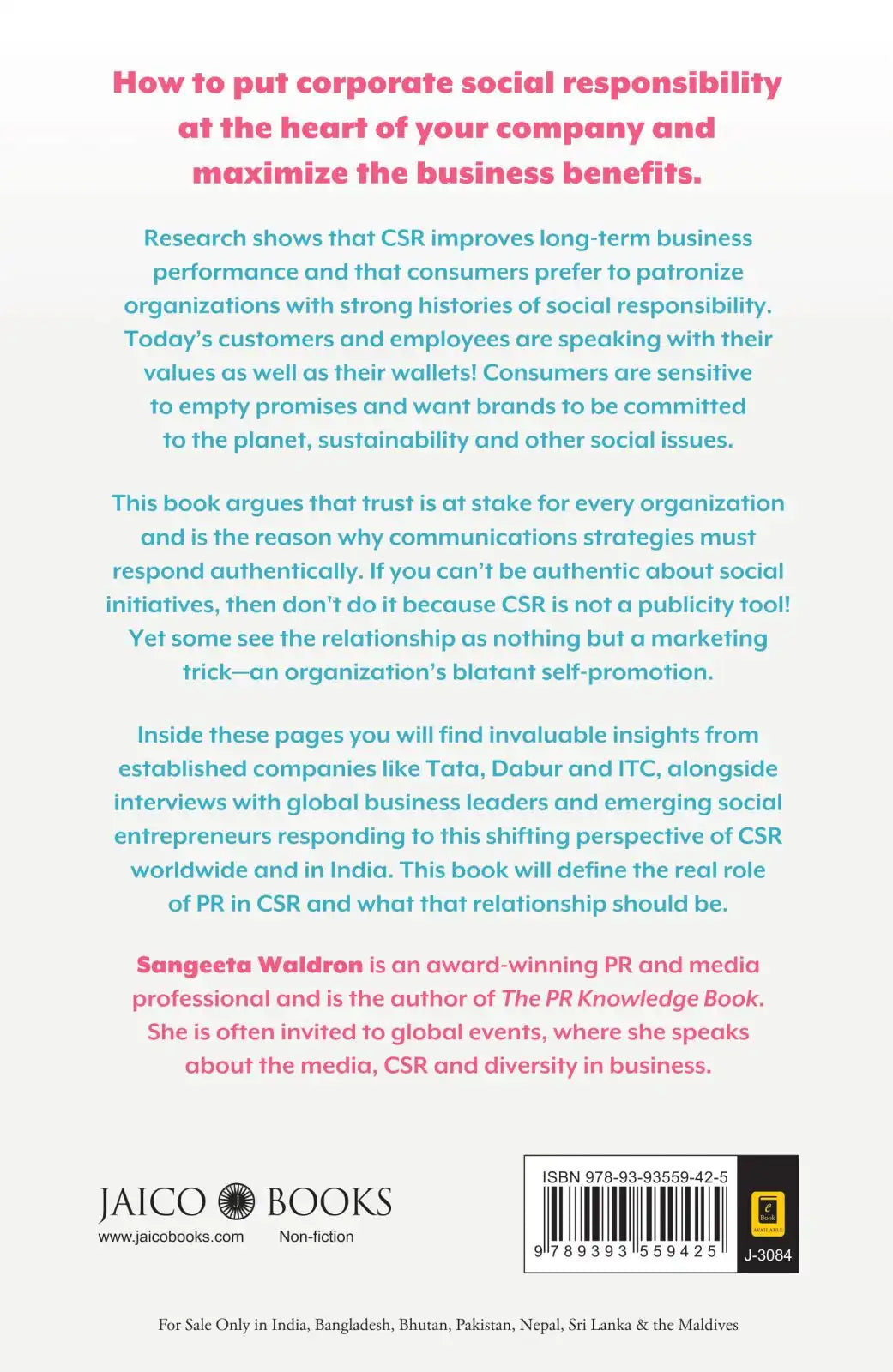 Corporate Social Responsibility Is Not Public Relations