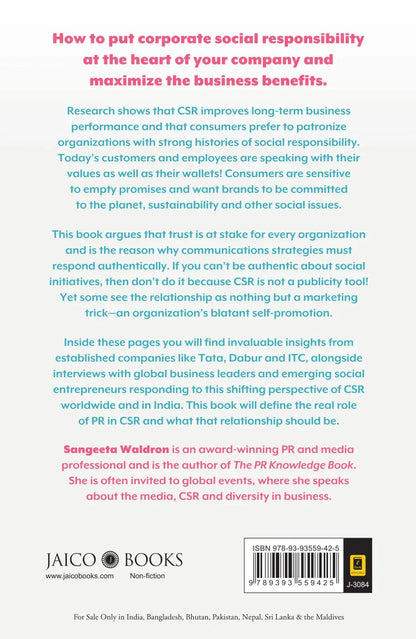 Corporate Social Responsibility Is Not Public Relations