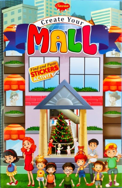 Create Your Mall Find And Paste Sticker Activity Book