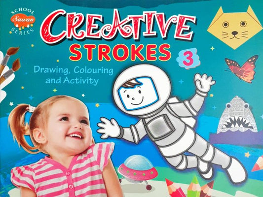 Creative Strokes 3 Drawing Colouring And Activity