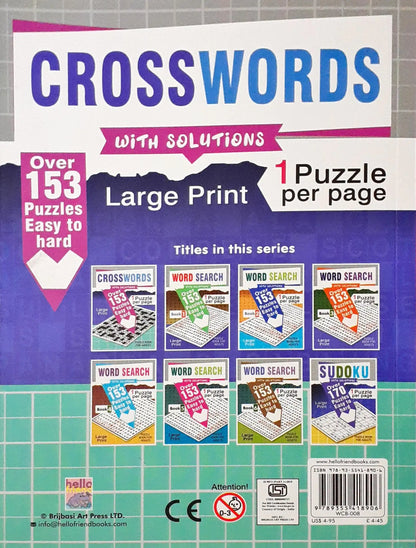 Crosswords with Solutions : Large Print