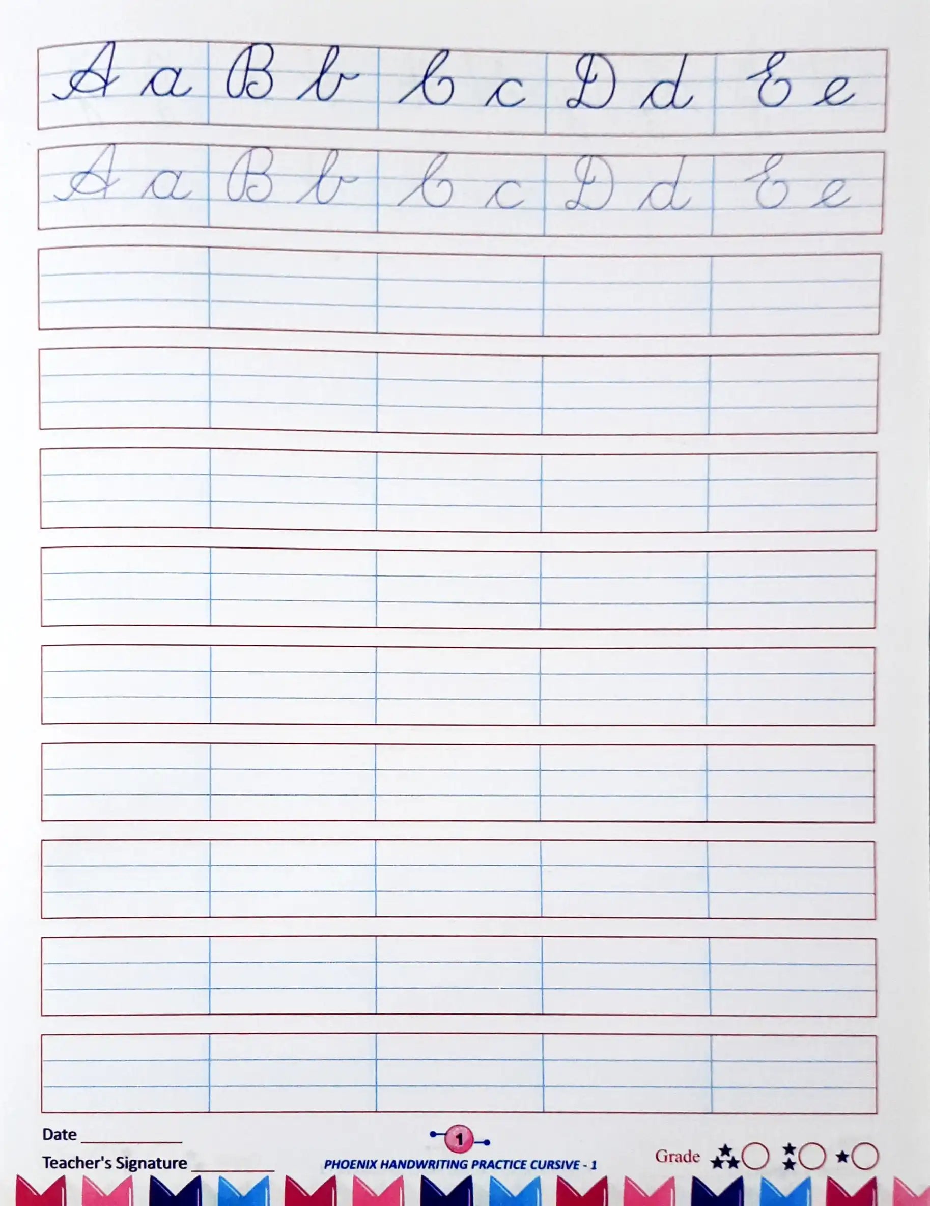 Handwriting Practice Cursive Writing 1 – Books and You