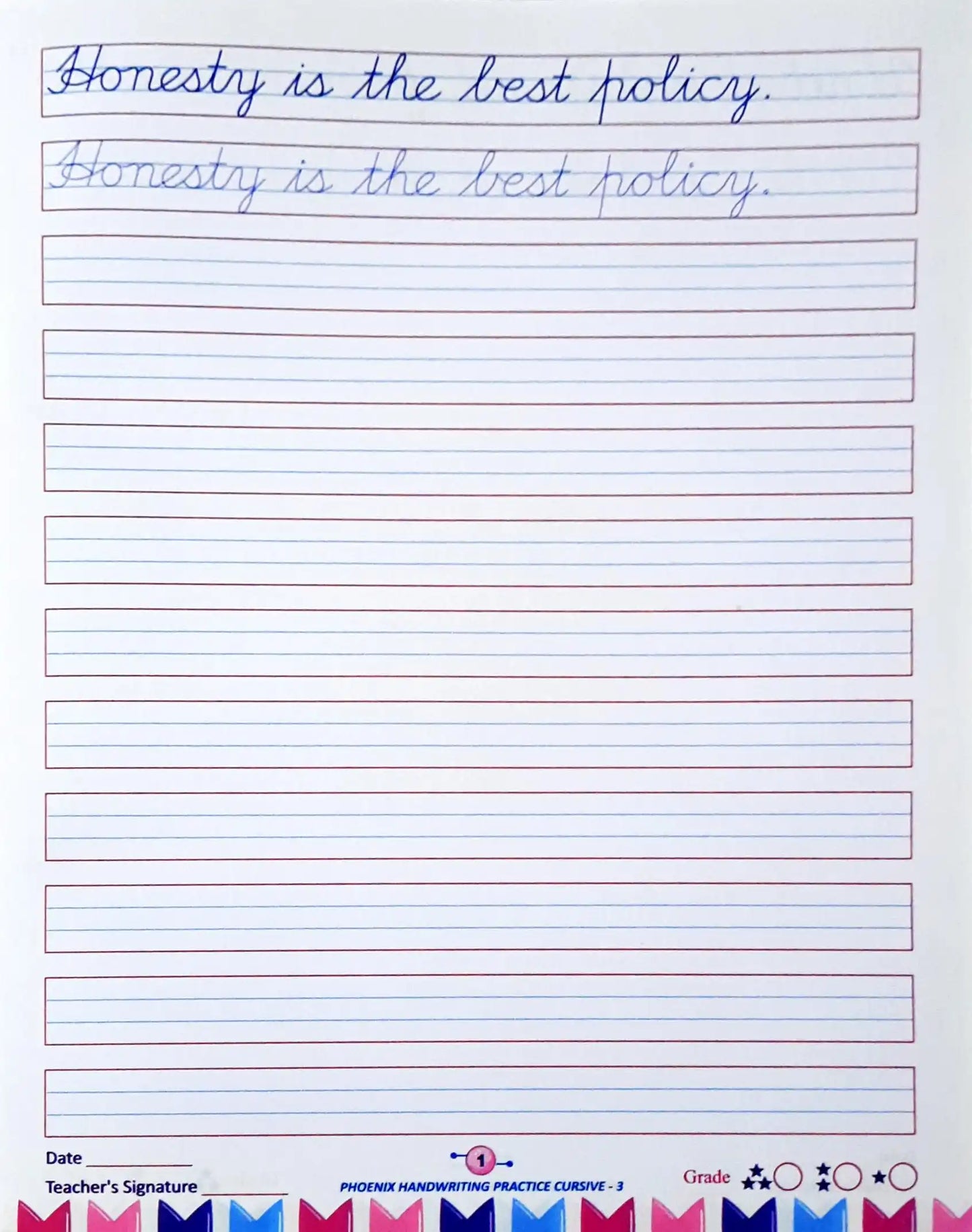 Handwriting Practice Cursive Writing 3