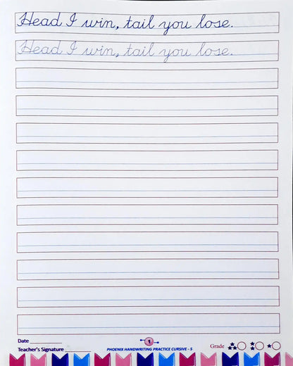 Handwriting Practice Cursive Writing 5