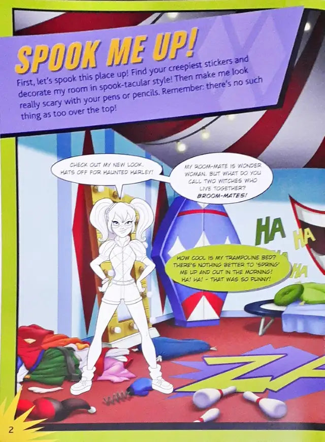 DC Super Hero Girls Harley Quinn's Spooky Sticker Activity Book (P)