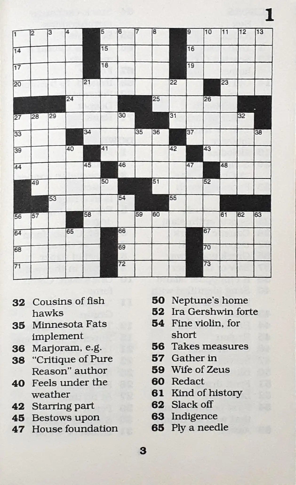 The New York Times Daily Crossword Puzzles (Monday) : Volume 1