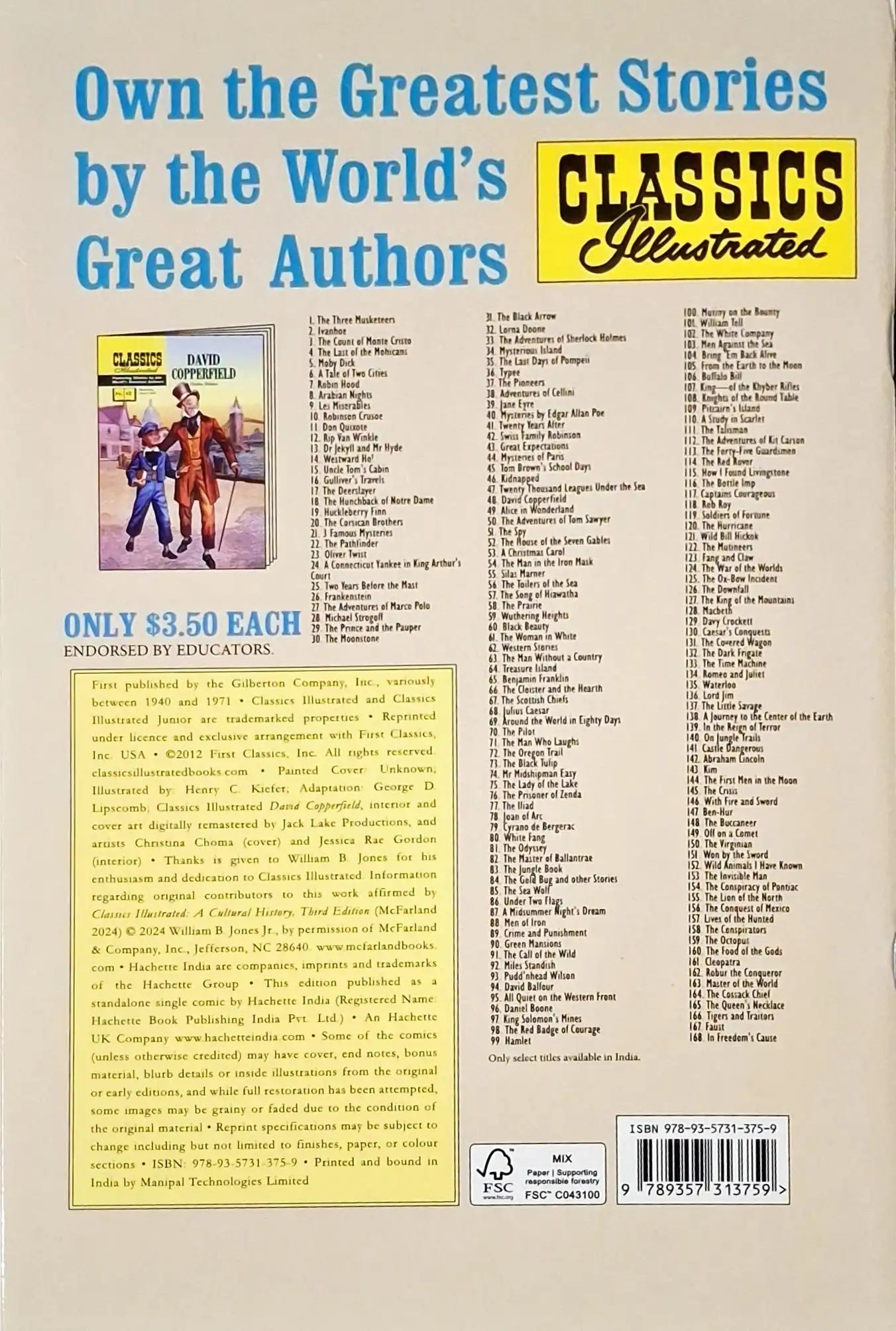 David Copperfield : Classics Illustrated No. 48
