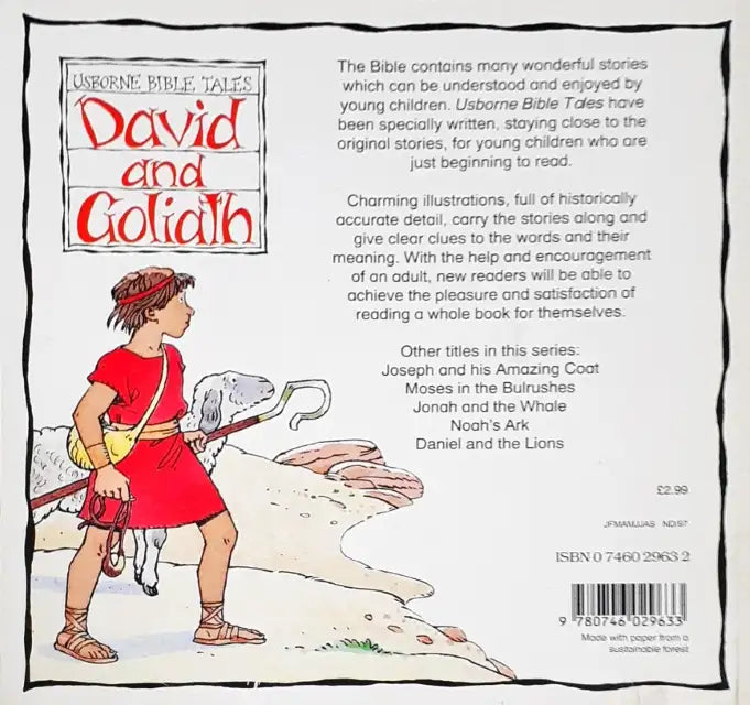 Usborne Bible Tales David And Goliath (P)