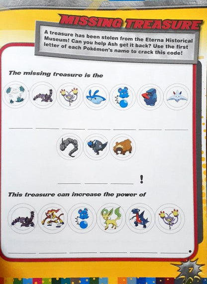 Pokemon Deluxe Activity Book Sinnoh Edition