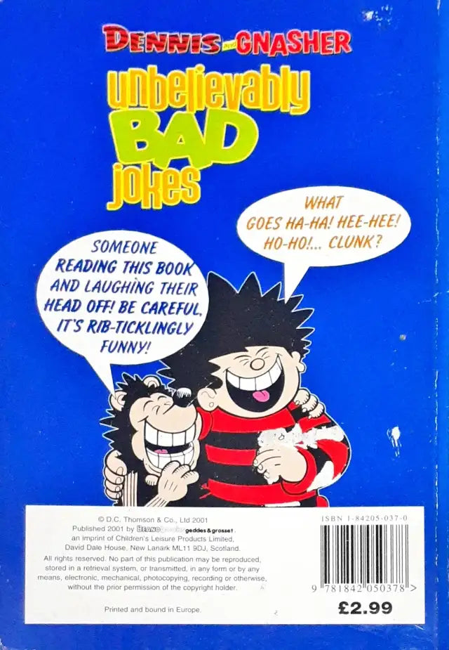 Dennis And Gnasher Unbelievably Bad Jokes (P)