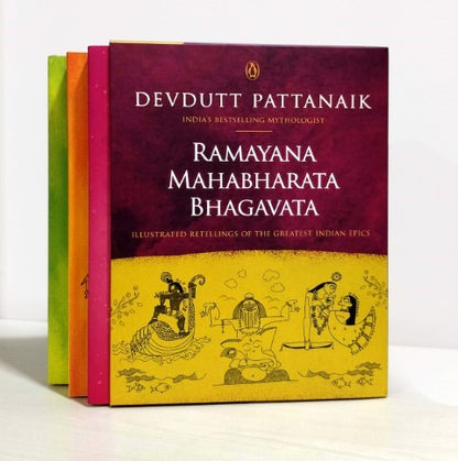 Ramayana Mahabharata Bhagavata Box Set Illustrated Retellings of the Greatest Indian Epics