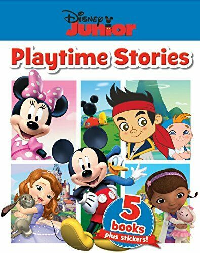 Disney Junior Playtime Stories Box Set of 5 Book Plus Stickers