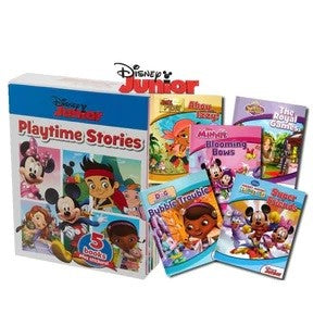 Disney Junior Playtime Stories Box Set of 5 Book Plus Stickers