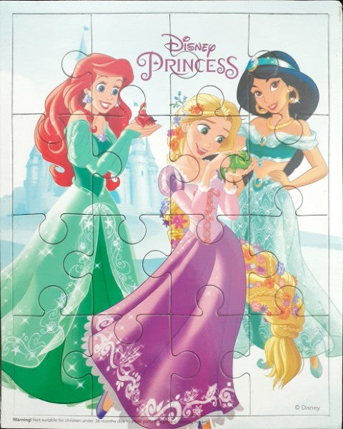 Disney Princess 16 Pieces Jigsaw Puzzle & Magical Copy Colouring Book (Fun Puzzle & Book)