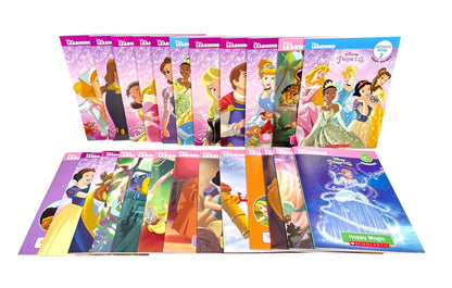Disney Princess Phonics and Sight Words Collection | Set of 20 Readers and 4 Workbooks