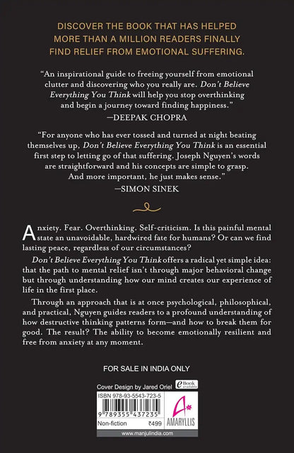 Don't Believe Everything You Think | Hardcover