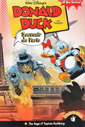 Donald Duck And Friends Souvenir De Paris / The Saga Of Captain Duckburg 2 Stories in 1 Book