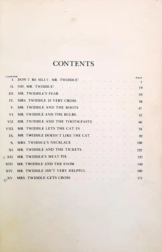 Mr. Twiddle #2 : Don't Be Silly, Mr. Twiddle! (HC) (P)