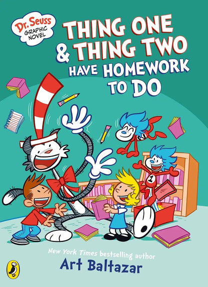 Dr Seuss Graphic Novel : Thing One And Thing Two Have Homework To Do