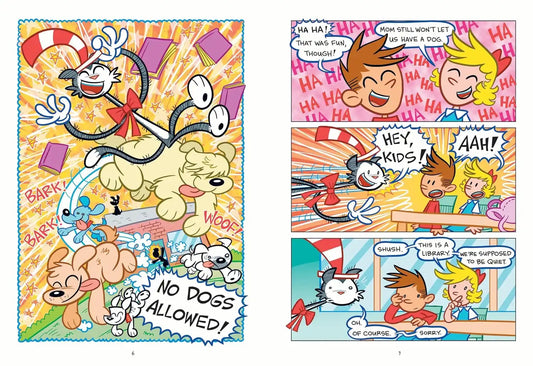 Dr Seuss Graphic Novel : Thing One And Thing Two Have Homework To Do