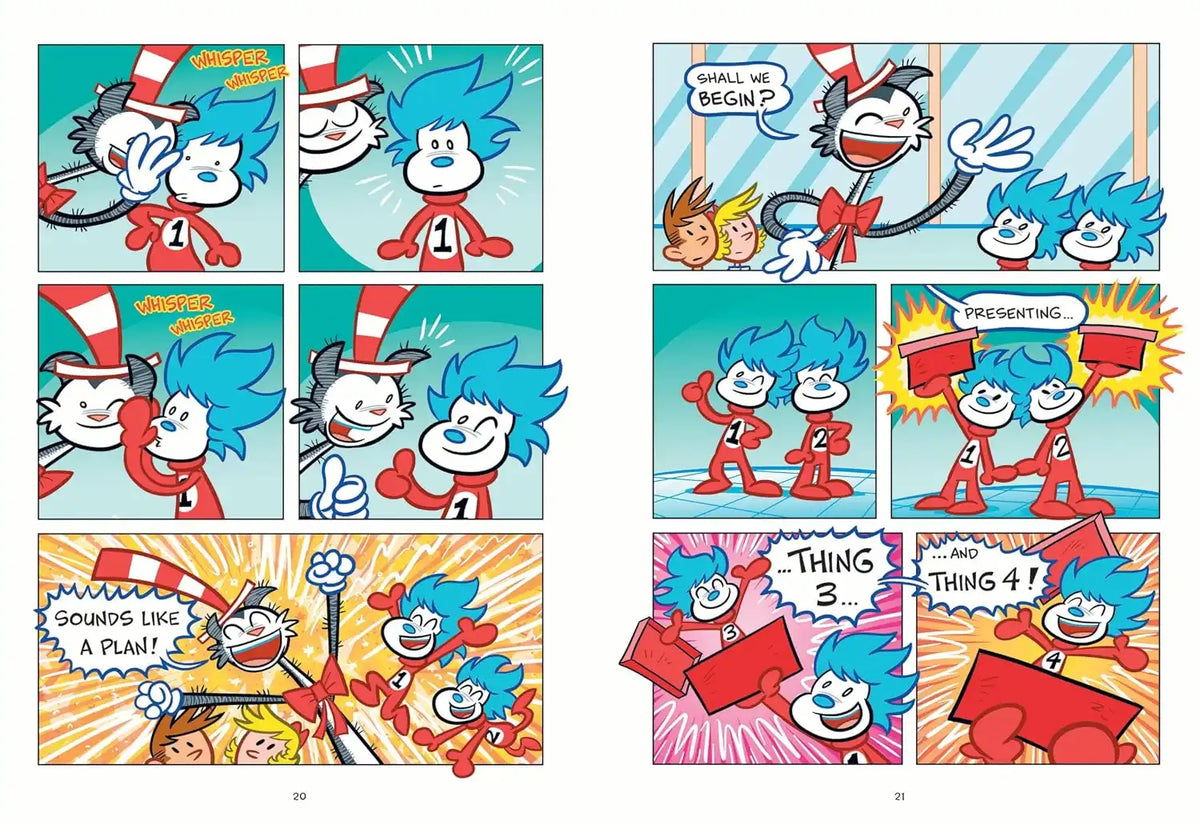Dr Seuss Graphic Novel : Thing One And Thing Two Have Homework To Do