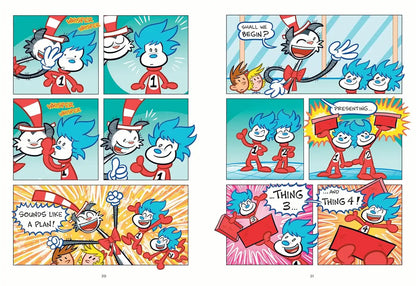 Dr Seuss Graphic Novel : Thing One And Thing Two Have Homework To Do