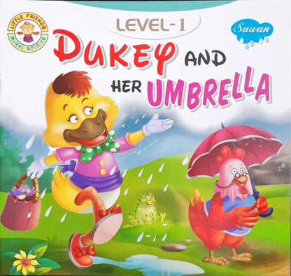 Dukey And Her Umbrella Level 1 - Little Friends Moral Stories