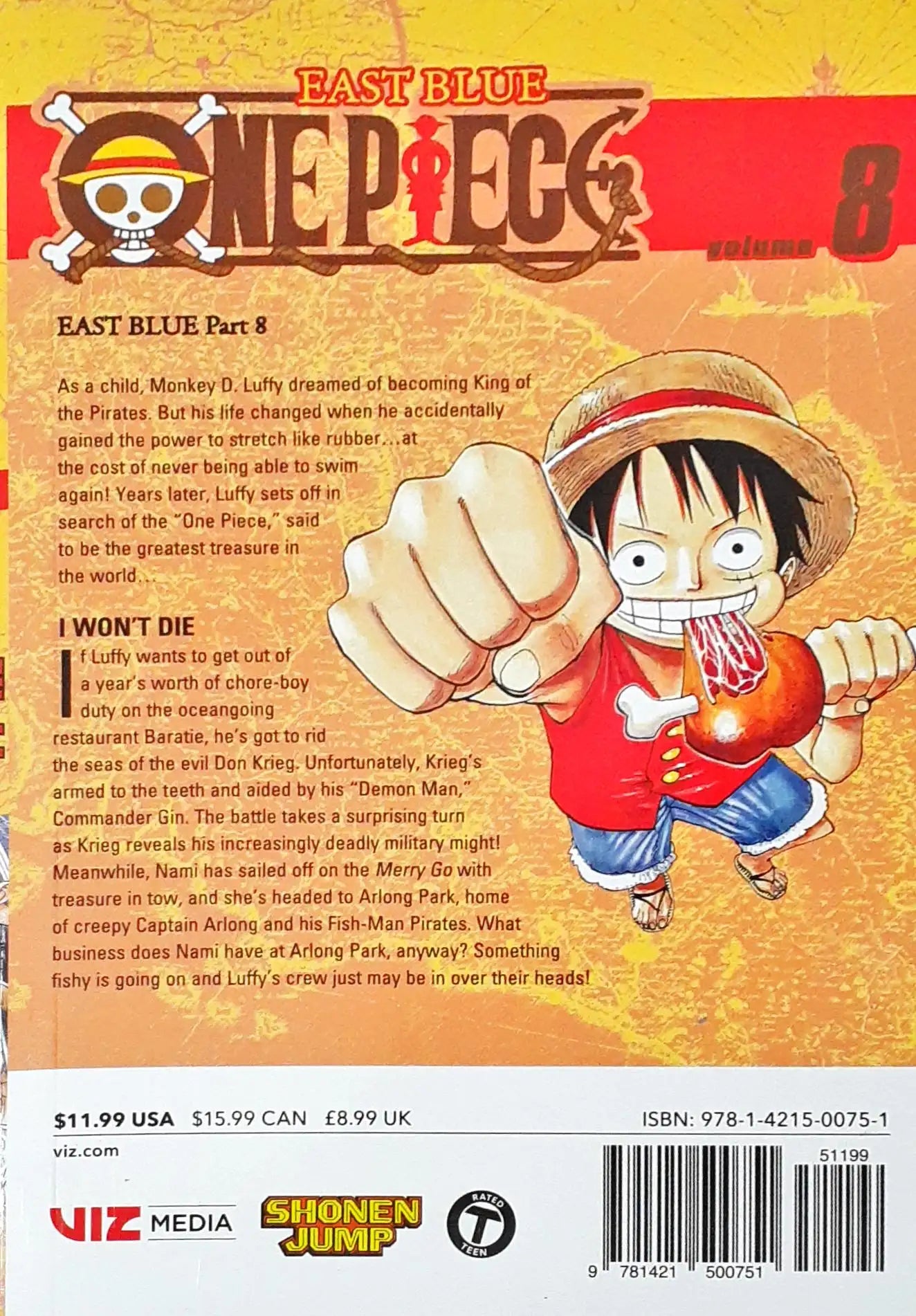 One Piece : Volume 8 - I Won't Die