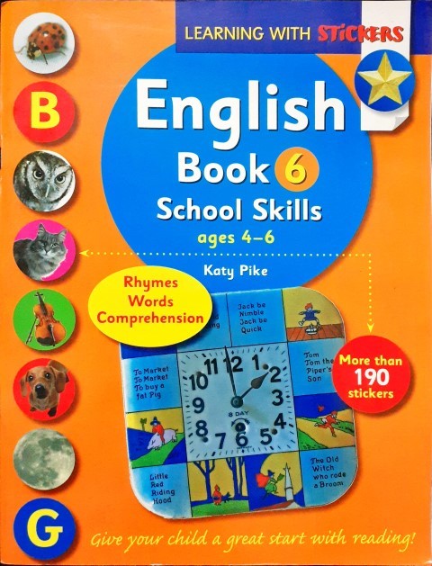 Learning With Stickers: English Book 6 School Skills