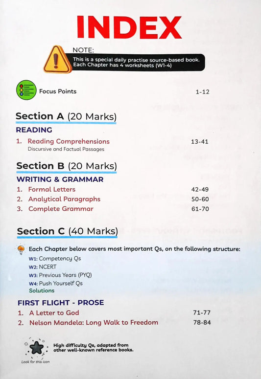 Educart One-shot English Language and Literature CBSE Class 10 Question Bank 2025-26