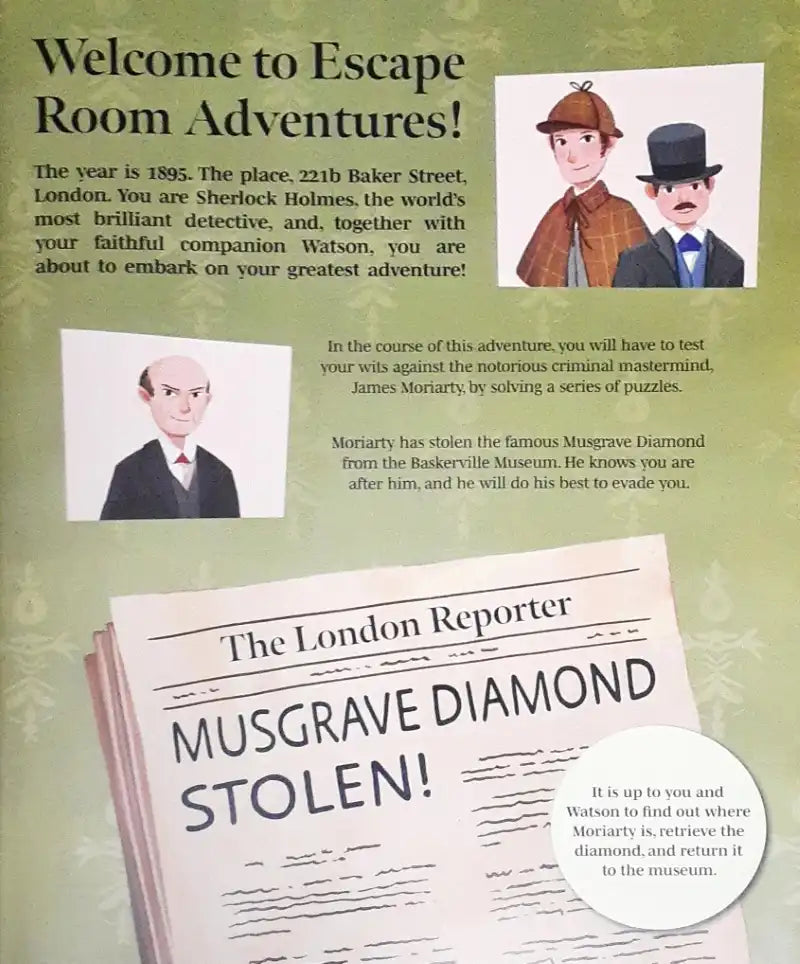 Escape Room Adventures: Sherlock's Greatest Case: A Thrilling Interactive Puzzle Story