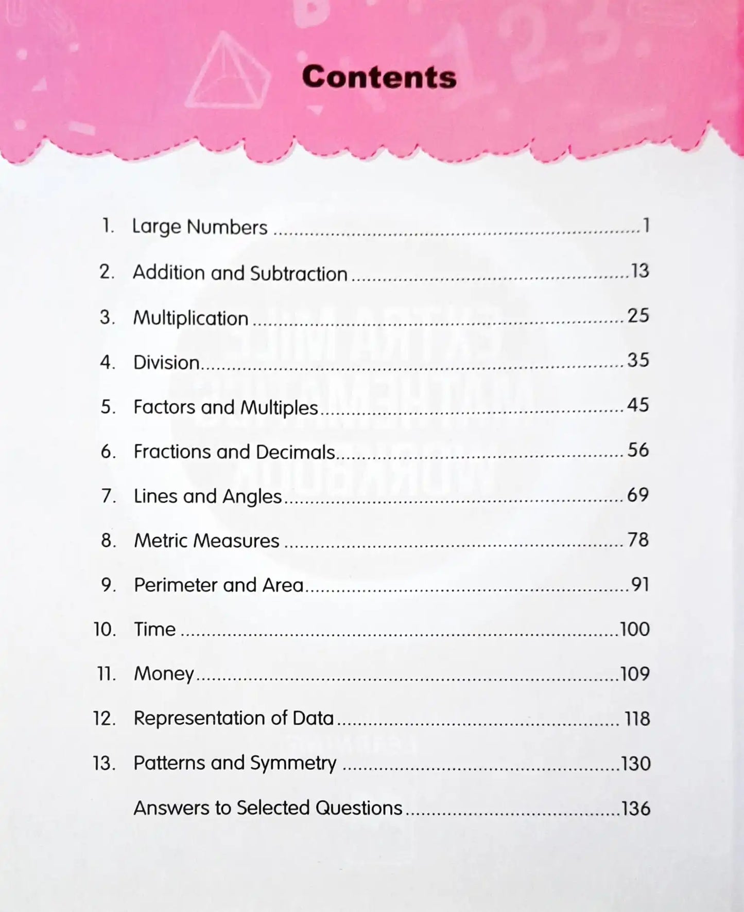 Extra Mile Mathematics Workbook Class 4