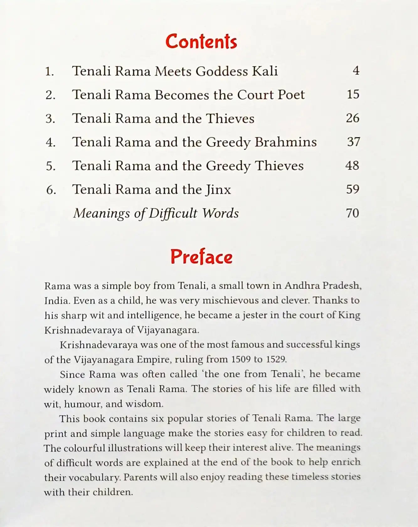 Fabulous Tales of Tenali Rama (6 in 1) | Hardcover