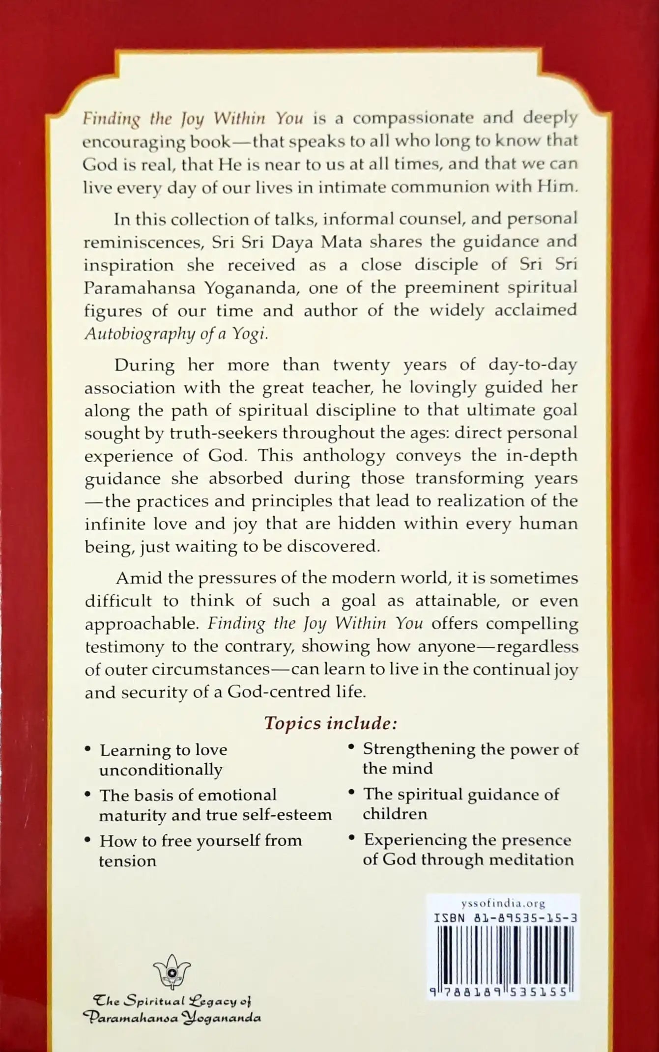 Finding the Joy within You