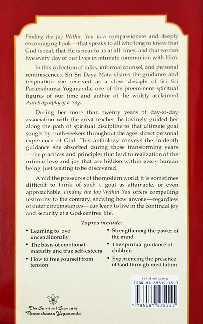 Finding the Joy within You