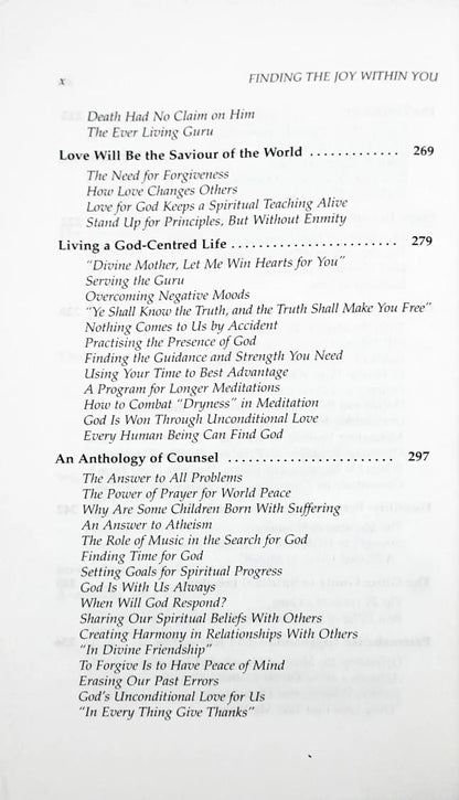 Finding the Joy within You