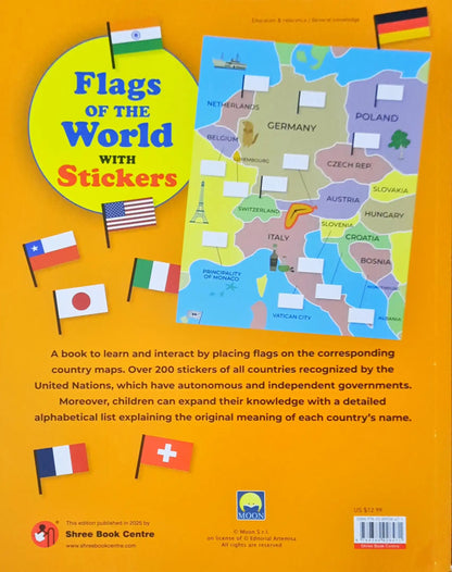Flags of the World with Stickers : Play and Learn Activity Book | 200+ Stickers