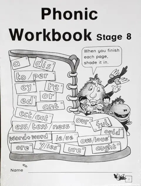 Flying Boot Phonics Workbook Stage 1 to 8 (Set of 8 Books)