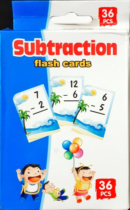 Subtraction Flash Cards