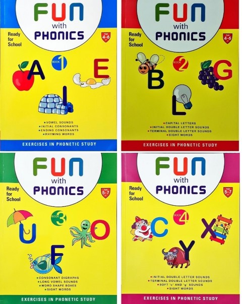 Fun With Phonics Set of 4 Books