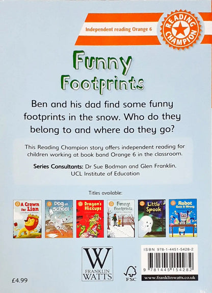 Reading Champion Funny Footprints