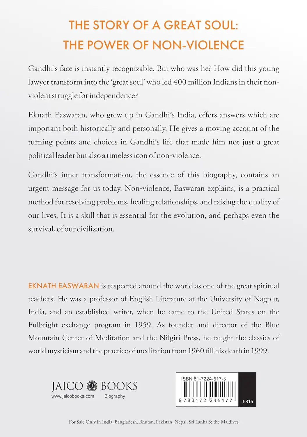 Gandhi The Man
