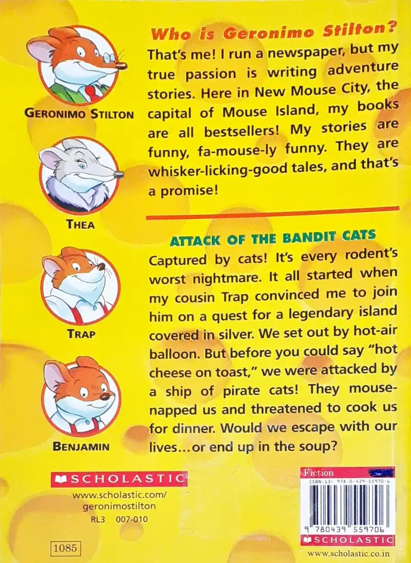 Geronimo Stilton #8 : Attack Of The Bandit Cats (P)