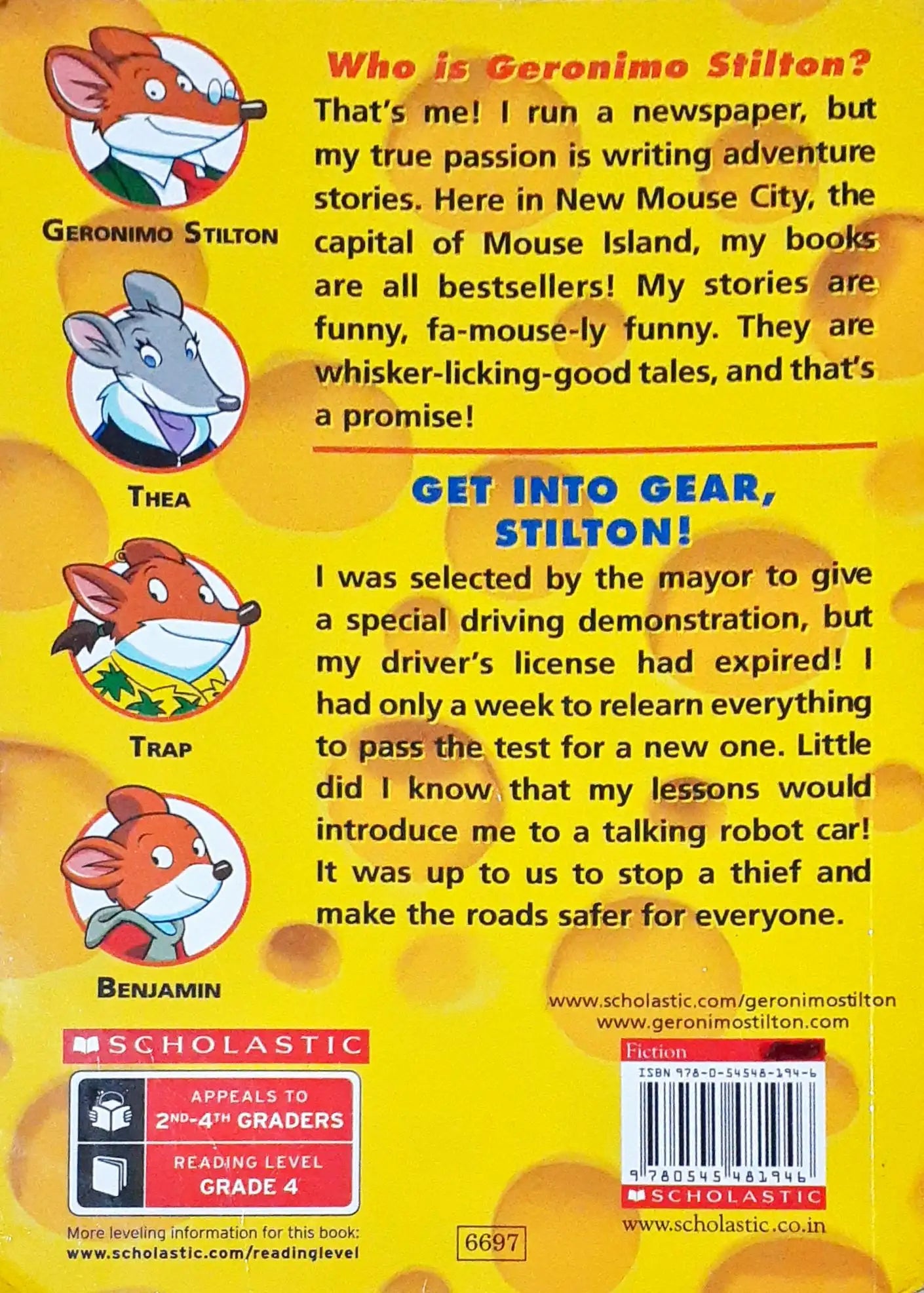 Geronimo Stilton #54 : Get Into Gear, Stilton! (P)