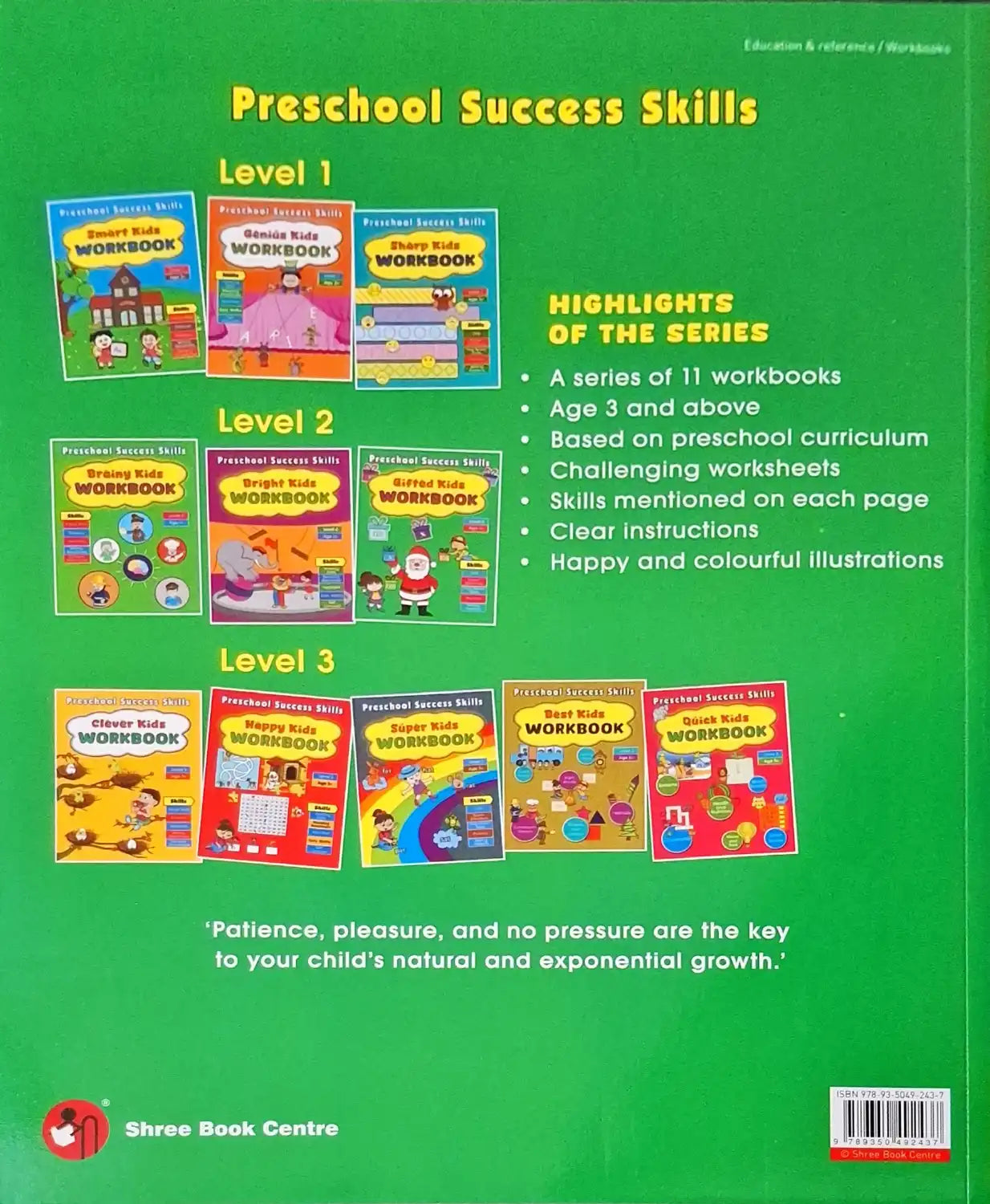 Preschool Success Skills : Gifted Kids Workbook | Level 2