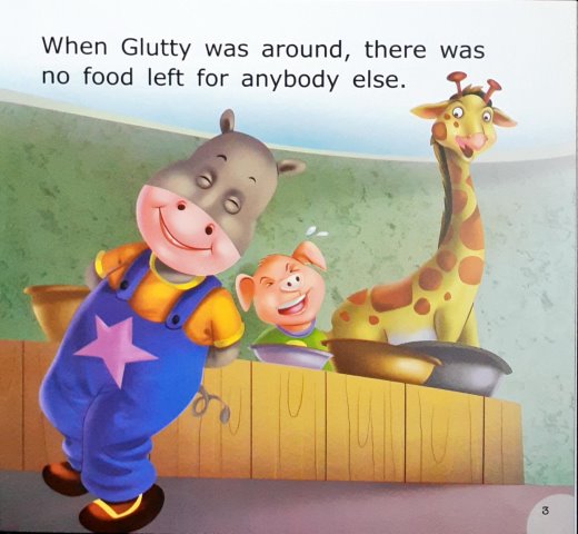 Glutty Learns His Lesson Level 1 - Little Friends Moral Stories