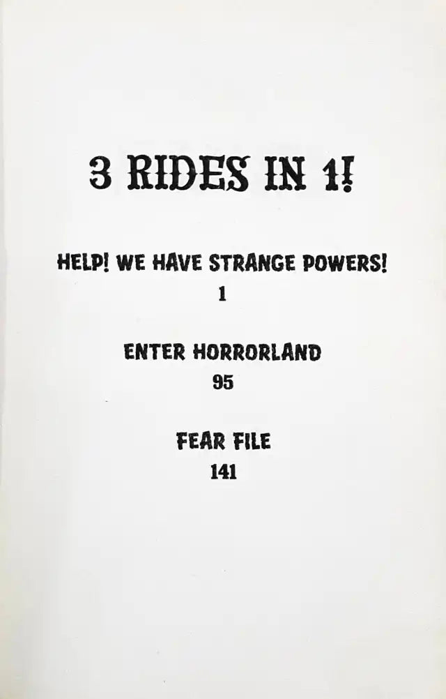 Goosebumps Horrorland Help We Have Strange Powers (P)