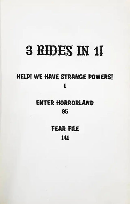 Goosebumps Horrorland Help We Have Strange Powers (P)